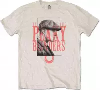 Peaky Blinders Heren Tshirt -L- Red Logo Tommy Creme