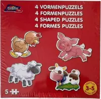 4 Vormenpuzzels - Grafix kids