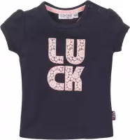 Dirkje - Girls Tshirt Navy LUCK - maat 116