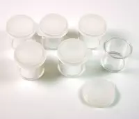 60 Opberg Doosjes - Formaat: Ø 27 x 28mm - Rond