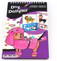 kleurboek honden ontwerper schetsboek met sjabloon