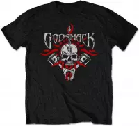Godsmack Heren Tshirt -S- Chrome Pistons Zwart