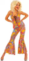 Veelkleurig hippiekostuum voor vrouwen - Verkleedkleding