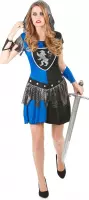 LUCIDA - Blauwe ridder outfit voor dames - M