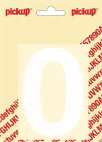 Pickup plakcijfer Helvetica 100 mm - wit 0