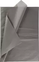 Tissuepapier, vel 50x70 cm,  14 gr, grijs, 25vellen