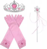 Het Betere Merk - Frozen - Prinsessen Speelgoed voor bij je Prinsessenjurk - Verkleedkleren Meisje - Tiara - Toverstaf - Kroon - voor bij je Elsa jurk