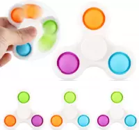 Simple dimple spinner | fidget toys | pop it - 2 in 1