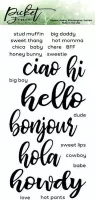 Ways to Say Hello Clear Stamps (S-105)