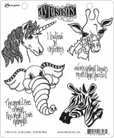 Ranger • Dylusions cling stamp unicorns