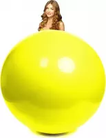 Mega ballon geel 100 cm doorsnee.