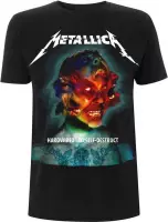 Metallica Heren Tshirt -M- Hardwired Album Cover Zwart