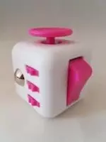 Fidget Cube wit/rose