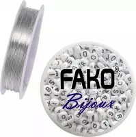 Fako Bijoux® - Koperdraad - Metaaldraad - Sieraden Maken - 0.3mm - 17 Meter - Zilver