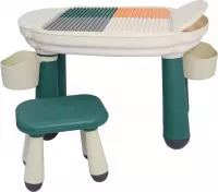 3-in-1 Activiteiten Speeltafel - Compatibel met grote merken - Kindertafel en Stoel - 1 jaar +