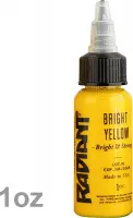 Radiant Colors - tattoo inkt – Bright yellow - 30ml