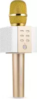 Technaxx MusicMan BT-X45 Karaoke Microfoon Elegance - Bluetooth speakers - Goud, Wit