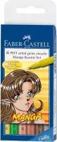 Faber Castell Pitt artist Bursh Pen -  Mango Kaoiro - set 6 delig