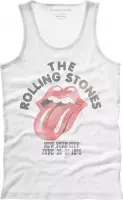 The Rolling Stones Mouwloos shirt -XL- NYC '75 Wit