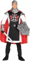 Middeleeuwse ridder met cape verkleed kostuum voor heren - Verkleedkleding - Carnaval M (48-50)