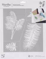 Martha Stewart Zelfklevende Zeefdruk - palmen x1
