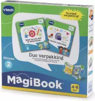 VTech MagiBook Activiteitenboek - Voordeelbundel - Educatief Speelgoed - Niveau 2 - 2 Stuks - 4 tot 6 Jaar