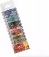 WiseGoods Masking Tape "Vincent van Gogh" Washi Tape - Scrapbooking Plakband -  Bullet Journal - 20x2m - 20 Stuks - Multicolor