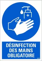 Pickup panneau dèsinfection des mains obligatoire -