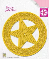 Shape Dies '5-point stars in circle'