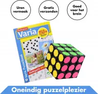 Puzzelboekjes met Varia Puzzels en een 3x3 Speed Cube – Denksport