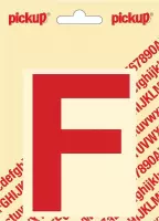 Pickup plakletter Helvetica 100 mm - rood F