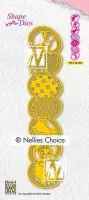 Nellies Choice Shape Die - Paaseieren Rand SD190 154x34mm