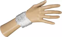 Rubie's Armband Pailletten Meisjes/dames Zilver One Size