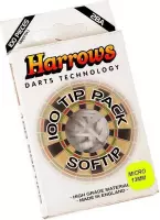 Harrows Darts Softtip Punten Micro 2ba Wit 100 Stuks