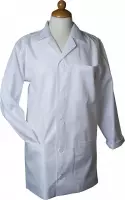 Creotime Stofjas, afm medium , wit, Mouwlengte 59 cm , 1 stuk