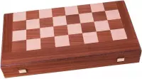 Mahonie combo Schaken - Dammen - Backgammon set - 30x17 cm Top Kwaliteit Klasse en Geweldig