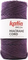 100 meter Katia Macrame Paars - violet - macrame koord - gerecycleerd getwijnd touw - voor macramé plantenhanger