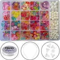 Fako Bijoux® - DIY Kinder Kralen Set - Acryl - Sieraden Maken - Serie 3 - Box - 700 Stuks