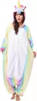 Regenboog Eenhoorn Onesie Premium Verkleedkleding - Volwassenen & Kinderen - XL (175-195 cm)