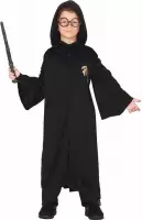 Tovenaar Harry cape met capuchon voor kinderen - Halloween verkleedkleding jongens 7-9 jaar (122-134)