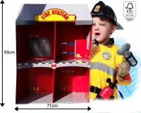 Kartonnen Brandweer Speelhuis Fire Station