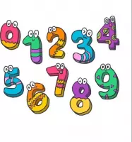 Patches numbers - Strijkapplicaties cijfers - Set van 10 - Kleding badges - Strijkpatches