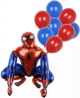 1Set 3D Grote Spin Avondmaal Hero Man Mylar Folie Ballon