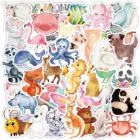80 stuks stickers dieren 4 tot 8 cm