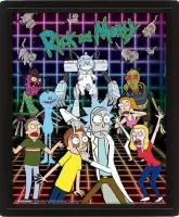 Rick And Morty Characters 3D Frame