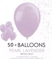 Parel paars lavender ballonnen 30 cm.