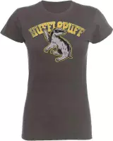 Harry Potter Dames Tshirt -L- Hufflepuff Sport Grijs