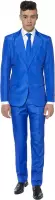 Suitmeister Blue - Heren Pak - Casual Effen Gekleurd - Blauw - Maat XXL