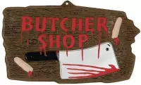 Deco Bord 'Butcher shop' | Halloween decoratie