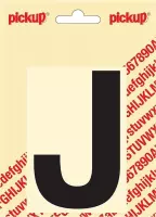 Pickup plakletter Helvetica 100 mm - zwart J